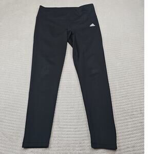 Adidas Leggings Womens Large Black Climalite Performance Workout Gym Casual